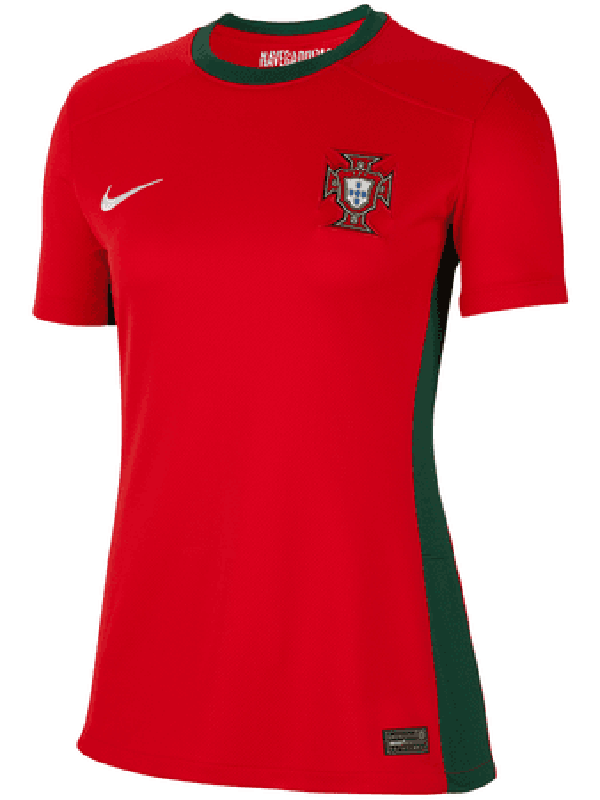 Portugal domicile maillot féminin premier uniforme de football femme vêtements de sport pour dames hauts de football chemise de sport coupe Euro 2024